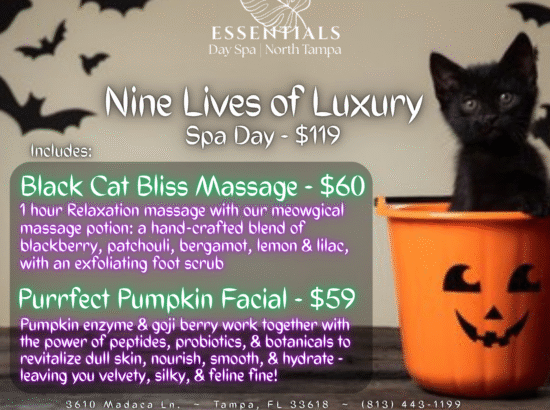 Nine Lives of Luxury – A Spooktacular Spa Day at Essentials Day Spa!